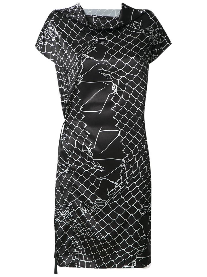 Uma Raquel Davidowicz - Printed Dress - Women - Polyester/spandex/elastane - 36, Black, Polyester/spandex/elastane