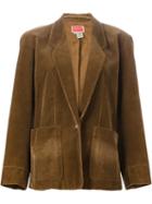 Kenzo Vintage Corduroy Blazer, Women's, Size: M, Brown