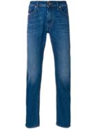 Diesel Stonewashed Slim Stretch Jeans - Blue