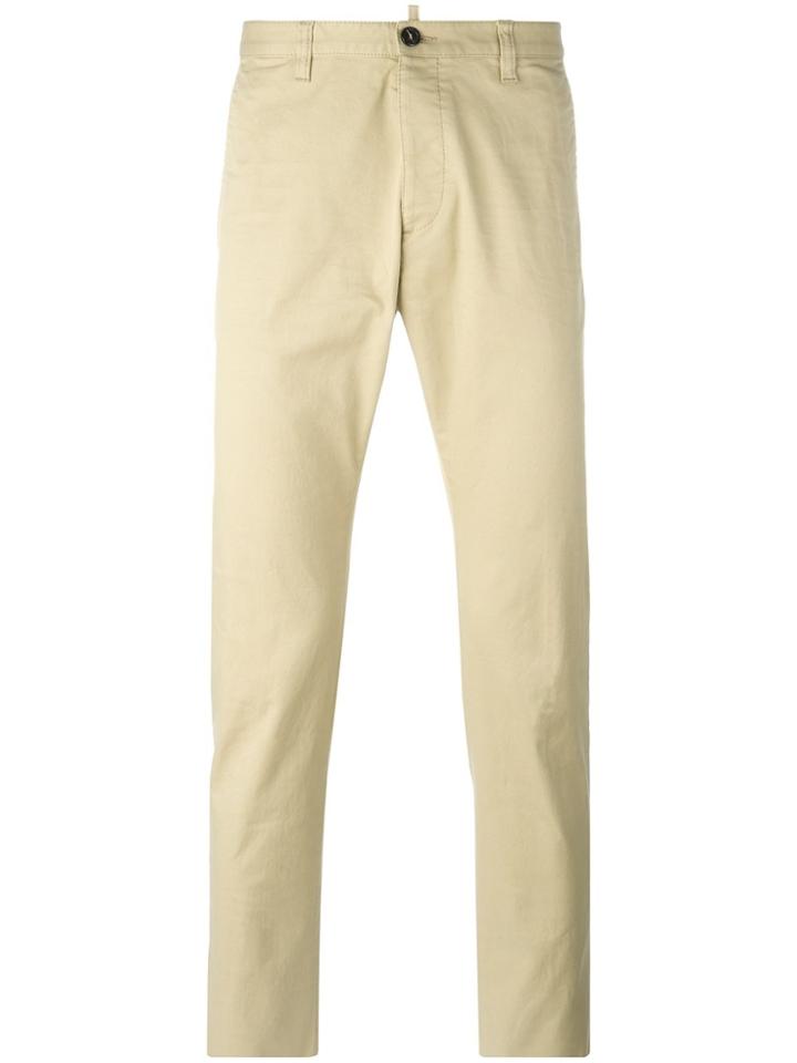 Dsquared2 Straight Leg Trousers - Nude & Neutrals