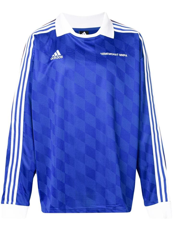 Gosha Rubchinskiy Gosha Rubchinskiy X Adidas Logo Long-sleeve Polo Top