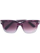 Tom Ford Eyewear Square Frame Sunglasses - Pink & Purple