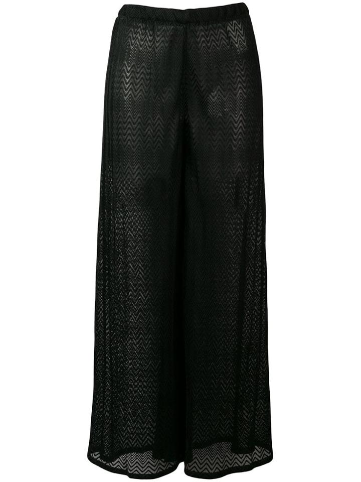 Missoni Mare Chevron Knit Trousers - Black