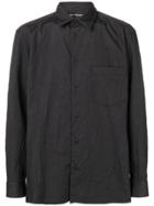 Issey Miyake Men Plain Button Shirt - Black