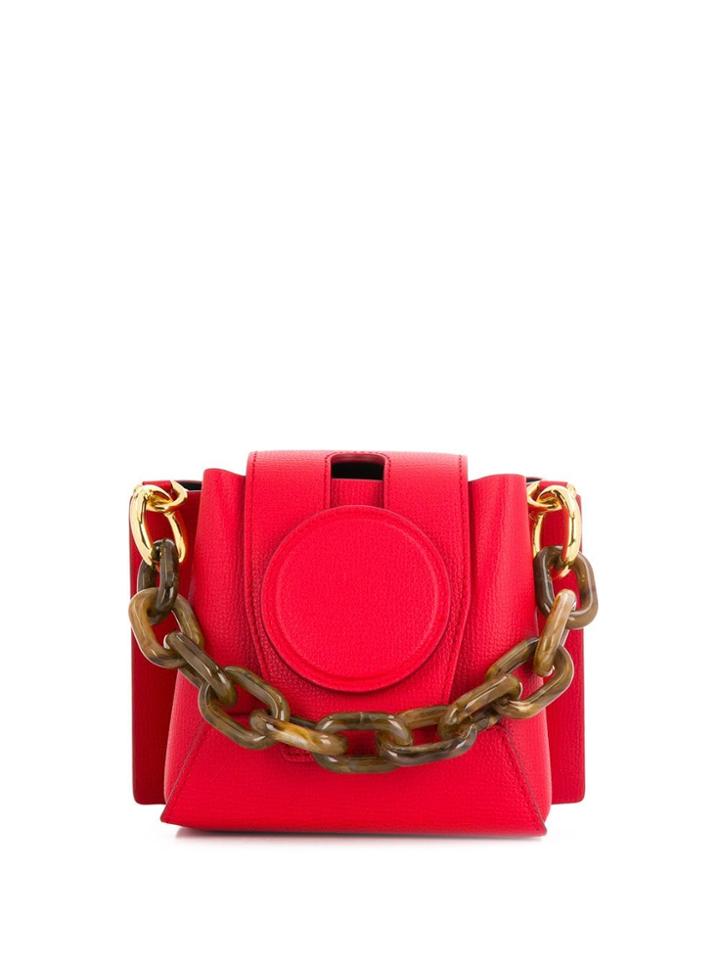 Yuzefi Chain Handle Mini Tote Bag - Red
