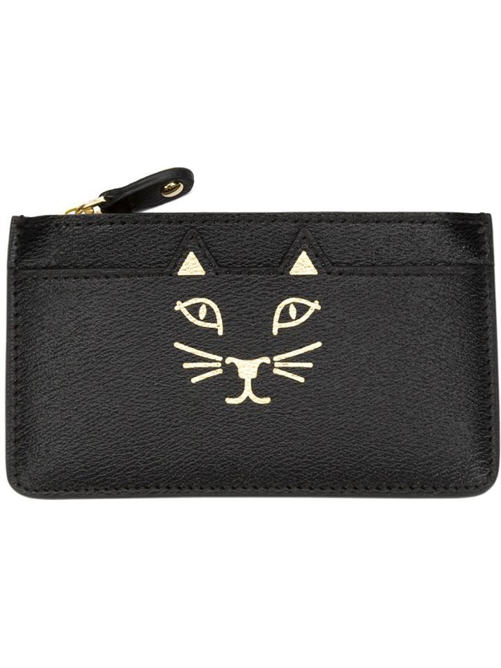 Charlotte Olympia 'feline' Purse - Black