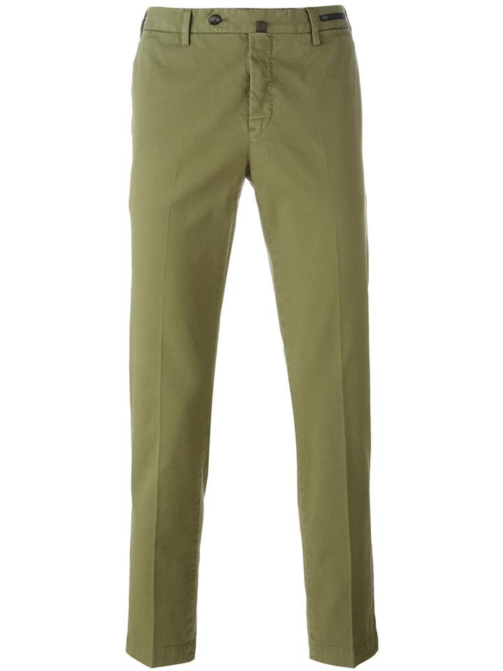 Pt01 Classic Chinos, Men's, Size: 58, Green, Cotton/spandex/elastane