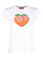 Mostly Heard Rarely Seen 8-bit Peach T-shirt - White