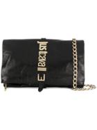 Just Cavalli Logo Plaque Crossbody Bag - Black