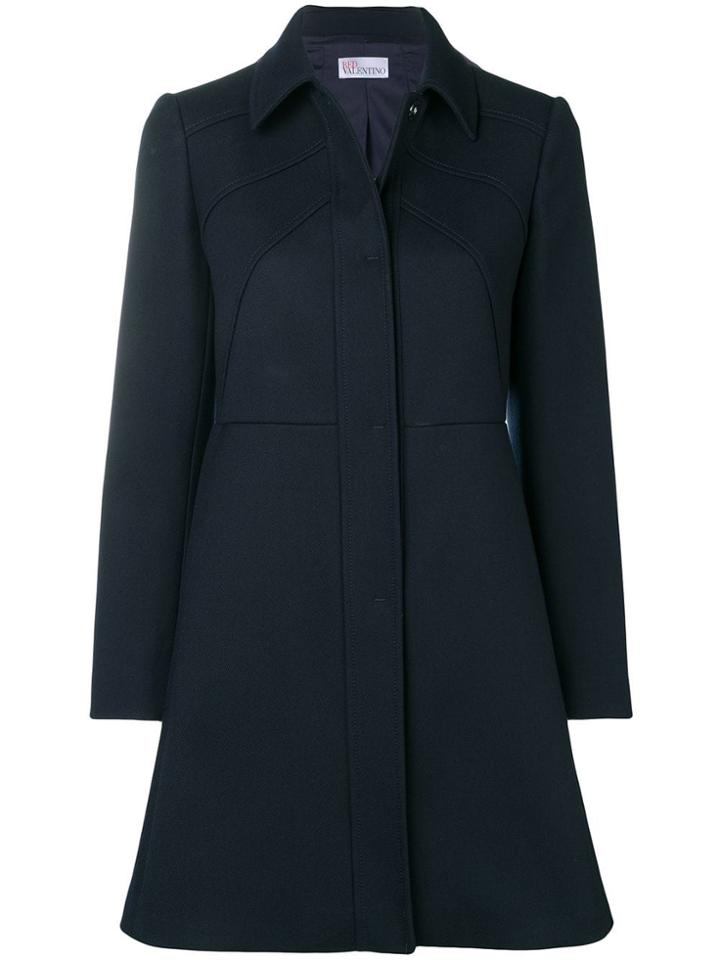 Red Valentino Raised Seam Coat - Blue