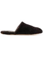 Marni Fur Mules - Brown