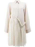 Litkovskaya Asymmetric Layered Shirt Dress - Nude & Neutrals