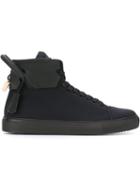 Buscemi 125mm Hi-top Sneakers, Men's, Size: 44, Black, Leather/rubber/nylon