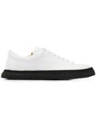 Jil Sander Low Top Trainers - White