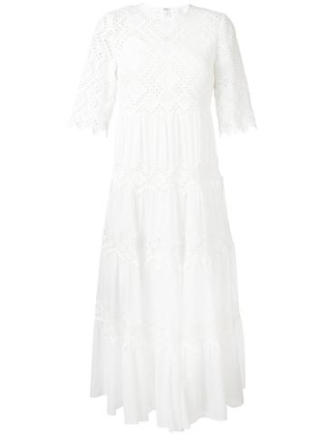 Zimmermann 'oleander' Lace Dress, Women's, Size: 2, White, Cotton/polyester/spandex/elastane