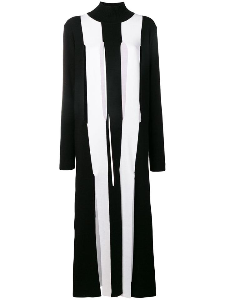 Marques'almeida Vertical Blocks Knit Dress - Black