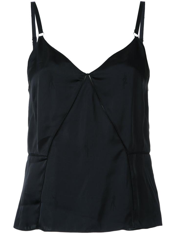 Alexander Wang Fishing Line Cami, Women's, Size: 4, Black, Viscose