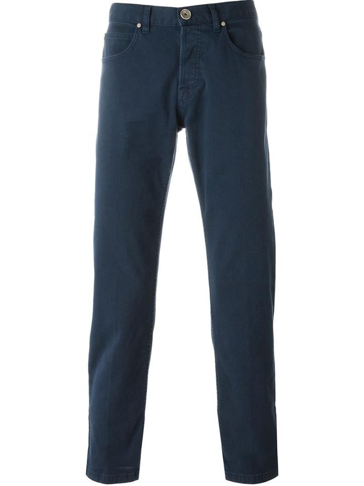 Eleventy Straight Leg Jeans, Men's, Size: 29, Blue, Cotton/spandex/elastane
