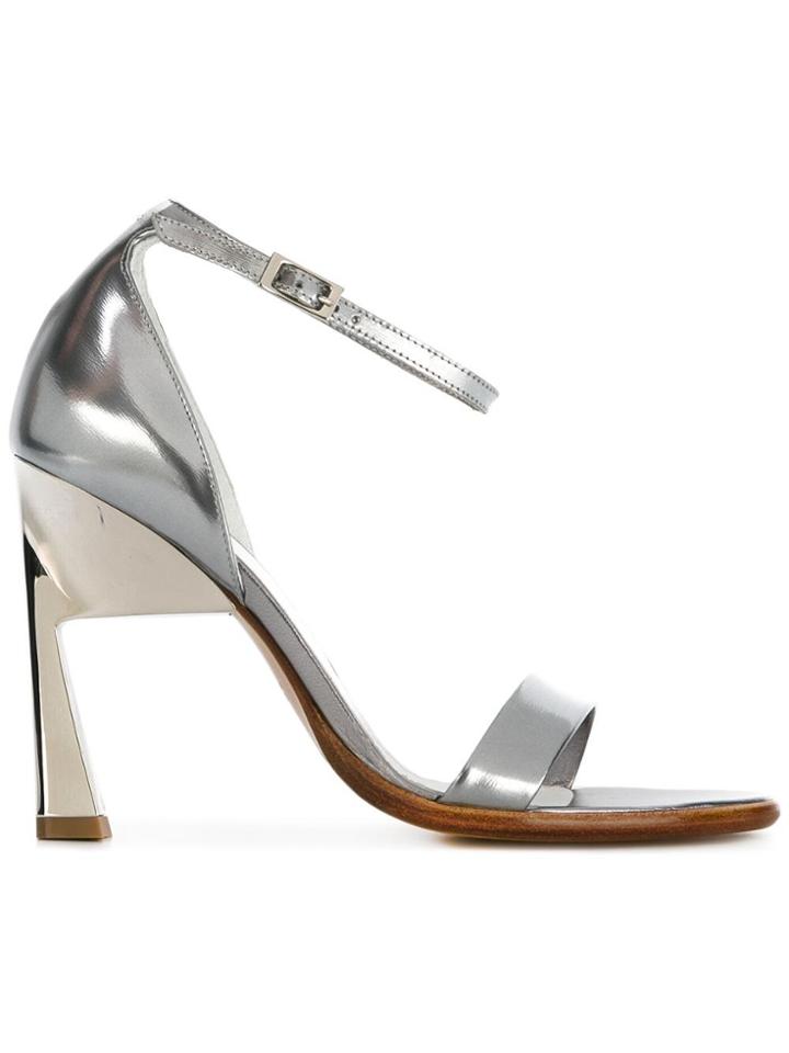 Maison Margiela Geometric Heel Sandals - Metallic