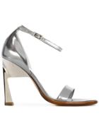 Maison Margiela Geometric Heel Sandals - Metallic