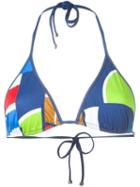 Dsquared2 Beachwear Colour Block Halterneck Bikini Top