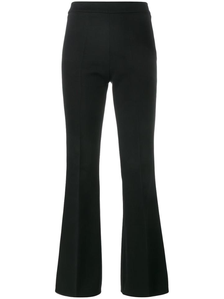 Giambattista Valli High Waisted Flared Trousers - Black
