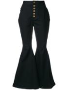 Ellery High Waisted Flared Jeans - Black