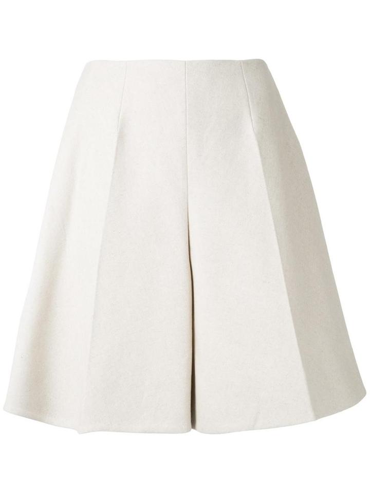 Delpozo Pleated Wide-legged Shorts, Women's, Size: 36, Brown, Cotton/linen/flax