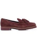 Tod's Tasselled Loafers - Red