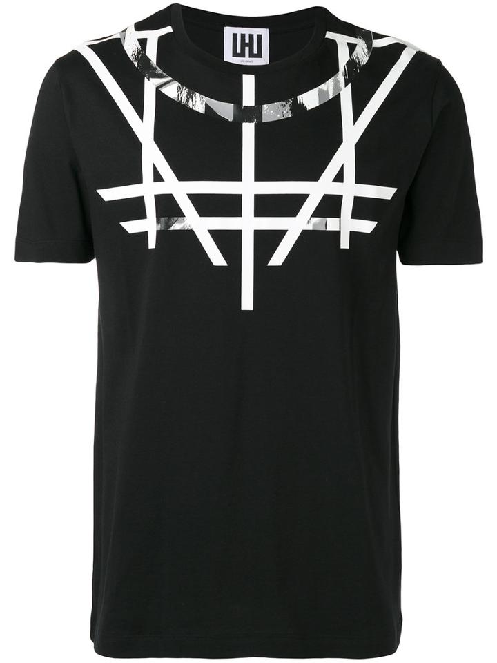 Les Hommes Urban - Graphic Print T-shirt - Men - Cotton - Xl, Black, Cotton