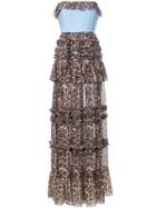 Brognano - Leopard Print Strapless Dress - Women - Cotton/polyester - 44, Brown, Cotton/polyester