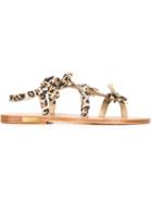 Golden Goose By K. Jacques St-tropez Leopard Print Sandals