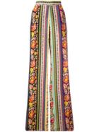 Etro Floral-print Trousers - Green