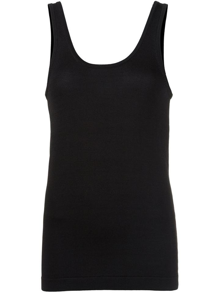 Barbara Bui Scoop Neck Tank Top, Women's, Size: Small, Blue, Viscose/nylon