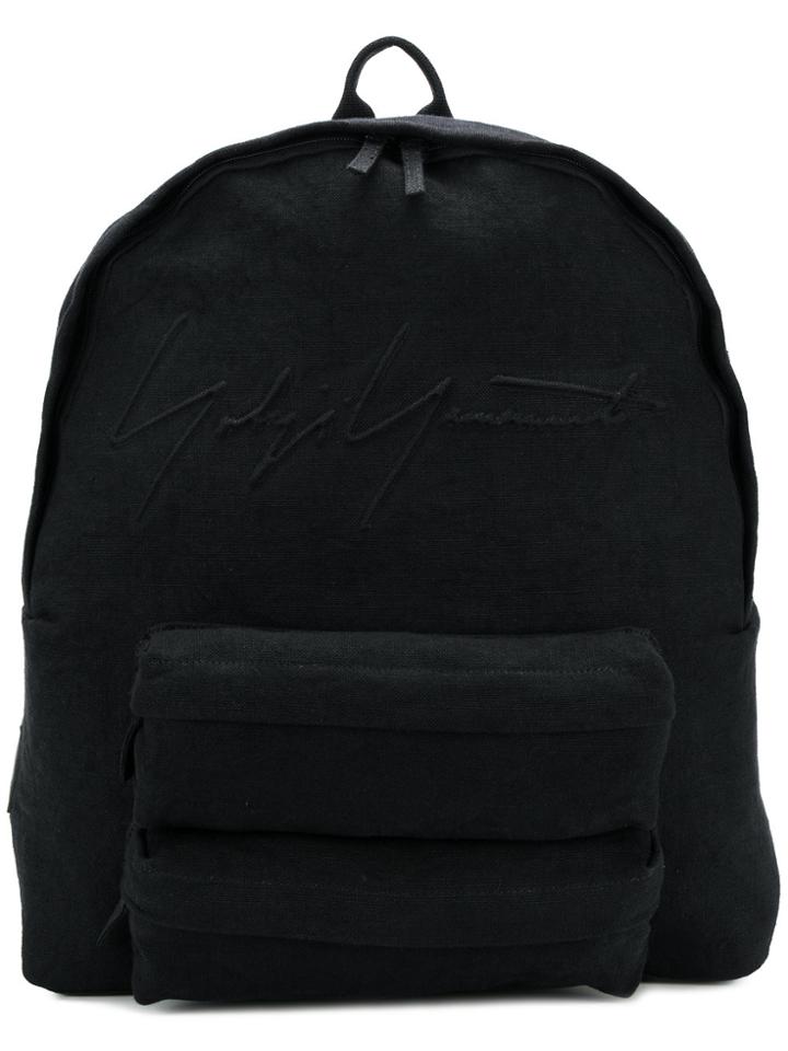 Yohji Yamamoto Logo Backpack - Black