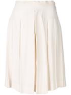 Chanel Vintage 1990 Pleated Culottes - Nude & Neutrals