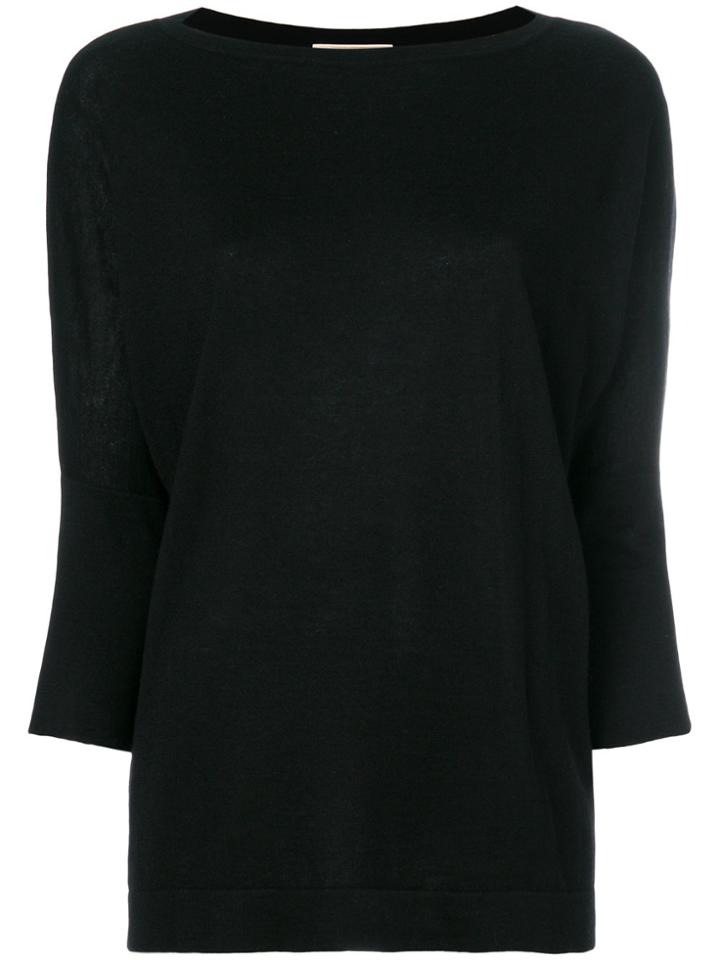 Snobby Sheep Classic Knitted Sweater - Black