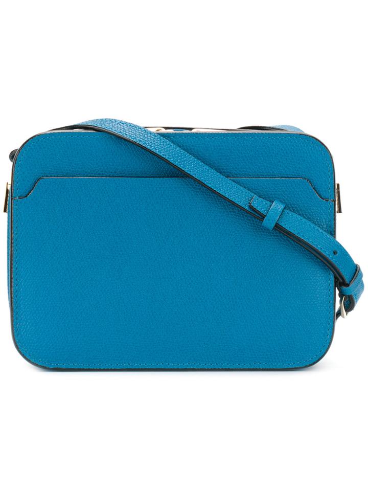 Valextra Dado Crossbody Bag - Blue