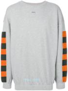 Off-white Checker Crewneck Sweatshirt - Grey