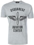 Dsquared2 'aviation Center' Print T-shirt