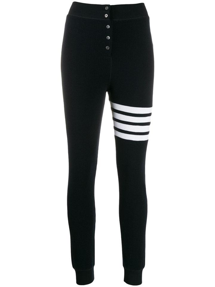Thom Browne 4-bar Waffle Track Pants - Blue