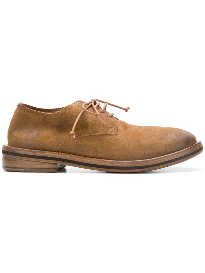 Marsèll Listello Lace-up Almond Toe Shoe - Brown