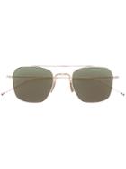 Thom Browne Eyewear White Gold Sunglasses - Metallic