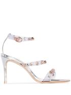 Sophia Webster Rosalind 85mm Crystal-embellished Sandals - Metallic