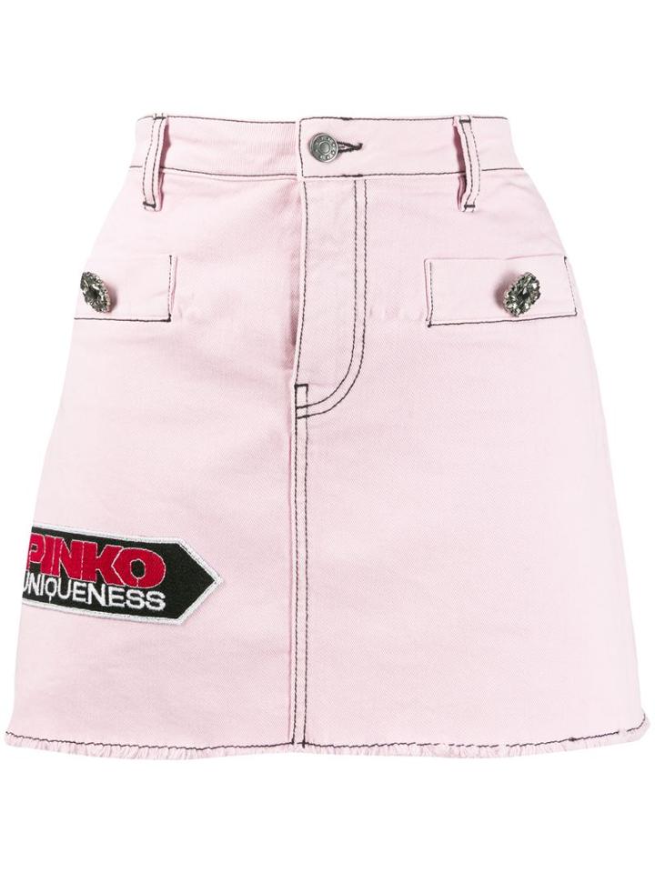Pinko Denim Mini Skirt