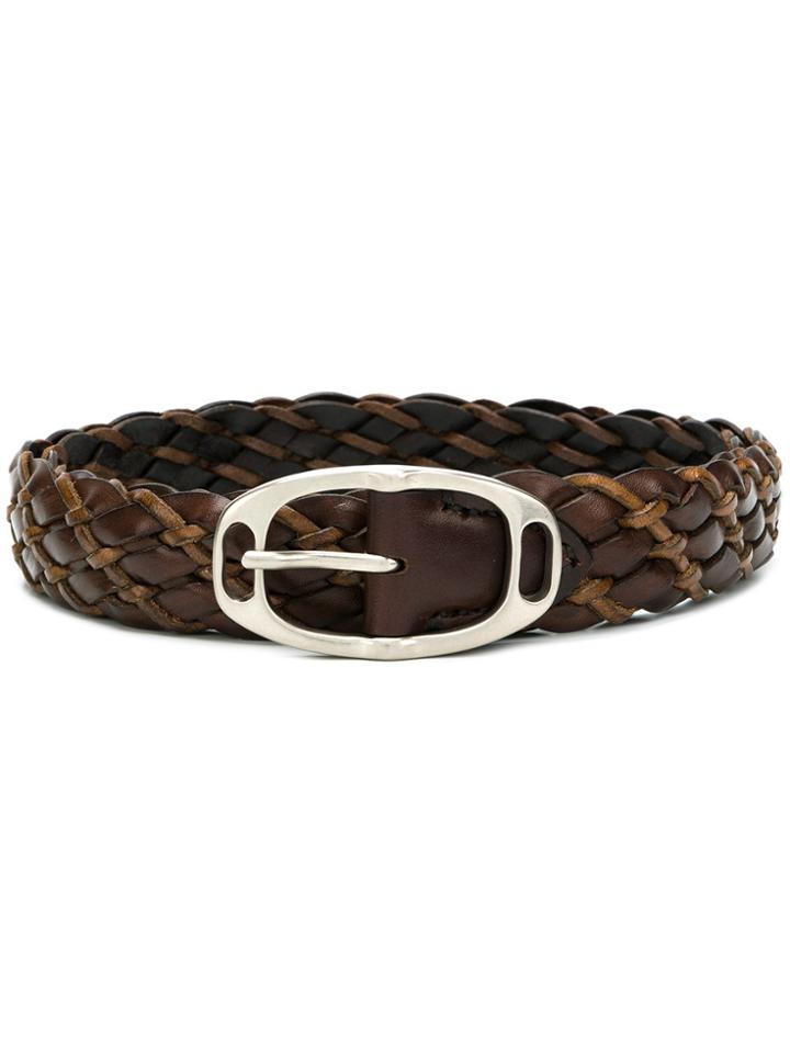 Al Duca D'aosta 1902 Woven Belt - Brown