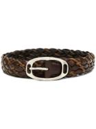Al Duca D'aosta 1902 Woven Belt - Brown