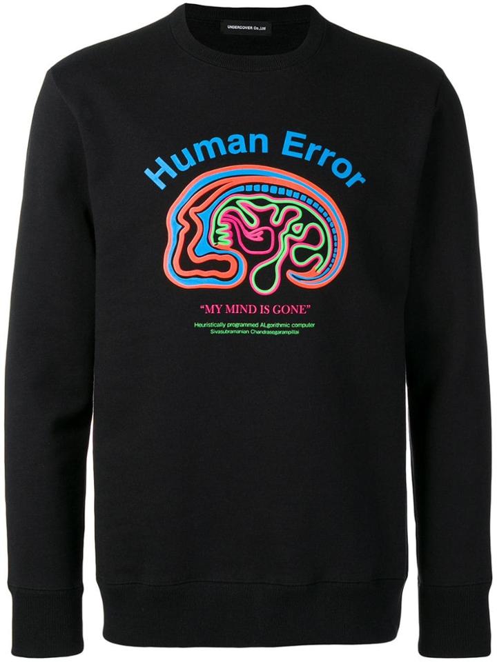 Undercover Slogan Graphic Print Sweatshirt - Black