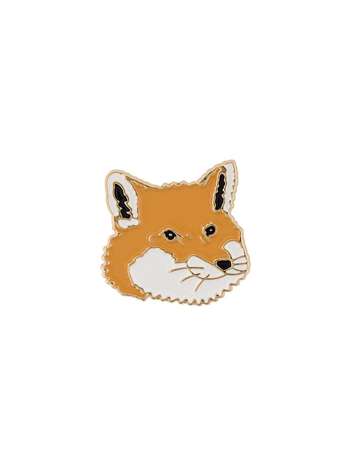 Maison Kitsuné Fox Head Pin - Nude & Neutrals