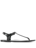 Ea7 Emporio Armani Thong Strap Sandals - Black